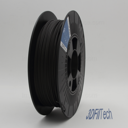 Bobine de filament PLA Noir mat 1.75mm 0.5kg 3DFilTech