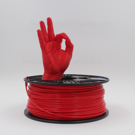 Exemple d'impression avec le filament PLA Rouge 1.75mm 3DFilTech